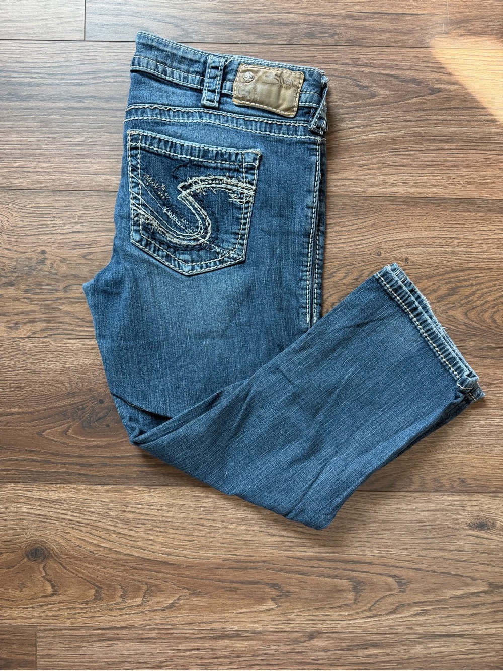 Silver Capri Women's Jeans